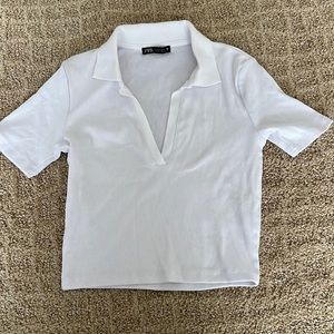 Zara collared top